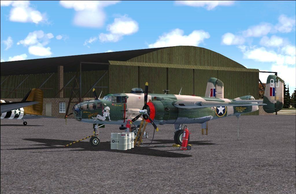 RCS B-25 "Yellow Rose" Repaint